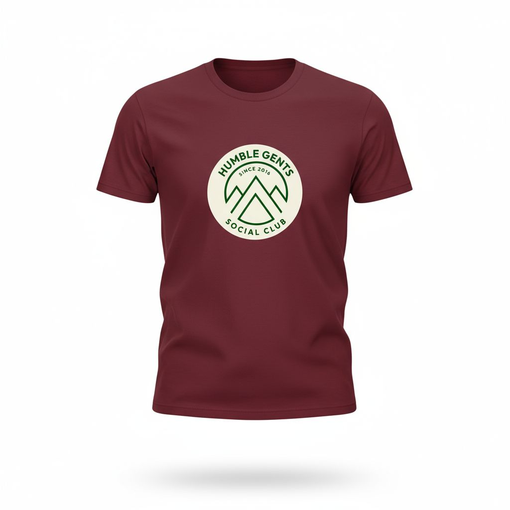 Circle logo 2 colour tee - Humble Gents Social Club