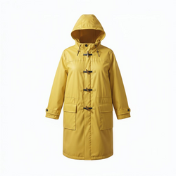 Soft shell duffle coat
