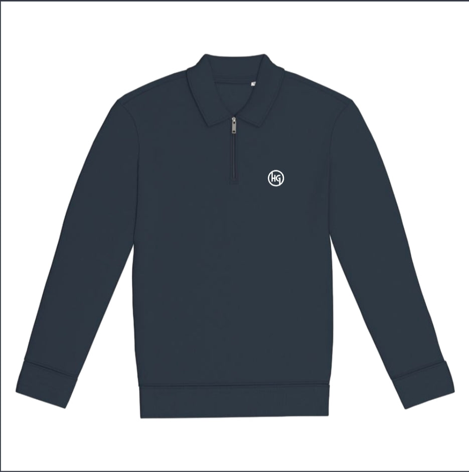 1/4 zip collared sweat