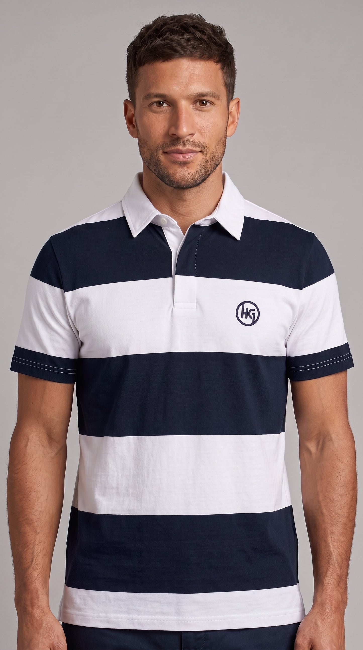 Short sleeve rugby polo