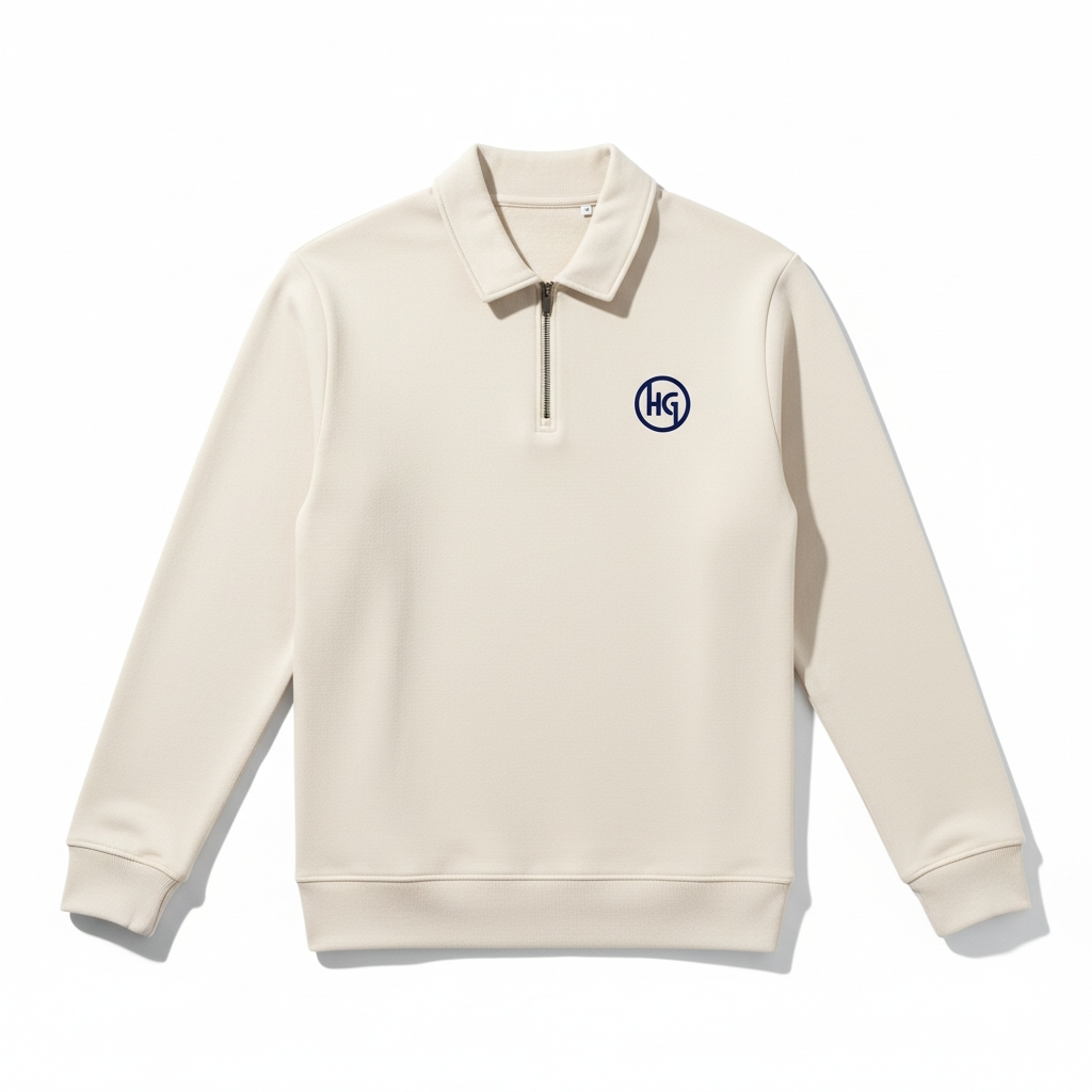 1/4 zip collared sweat