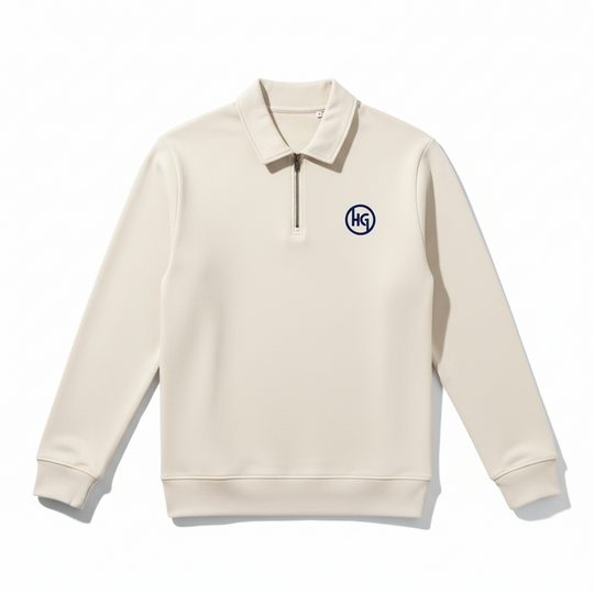 1/4 zip collared sweat