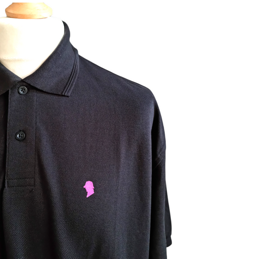 Dtp polo black pink