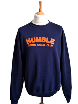 Humble sweat navy orange